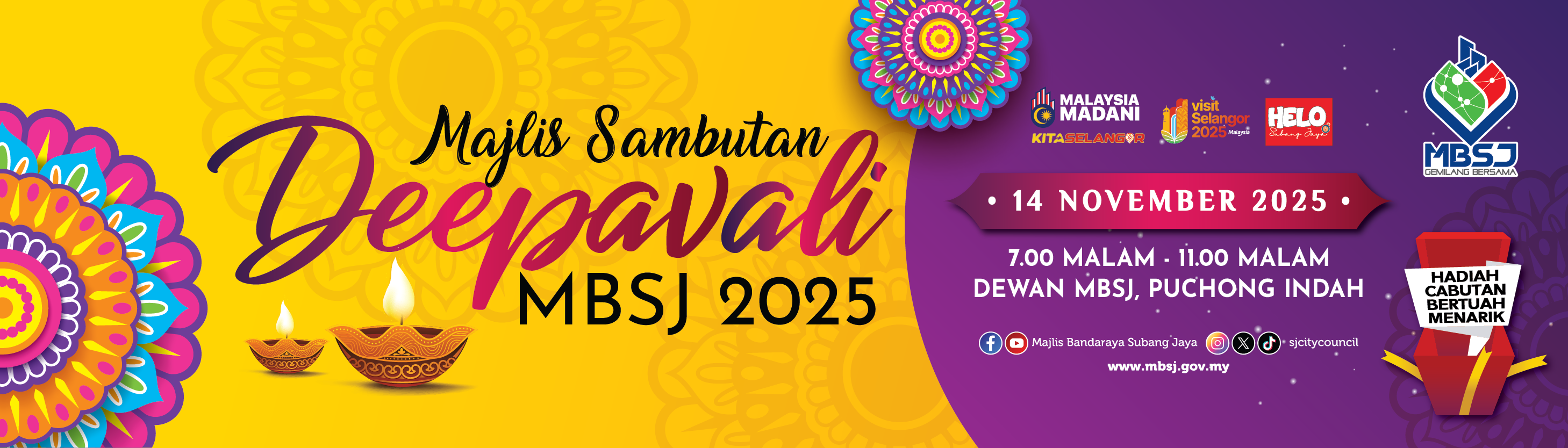 MAJLIS SAMBUTAN DEEPAVALI MBSJ 2025 MAJLIS SAMBUTAN DEEPAVALI MBSJ 2025