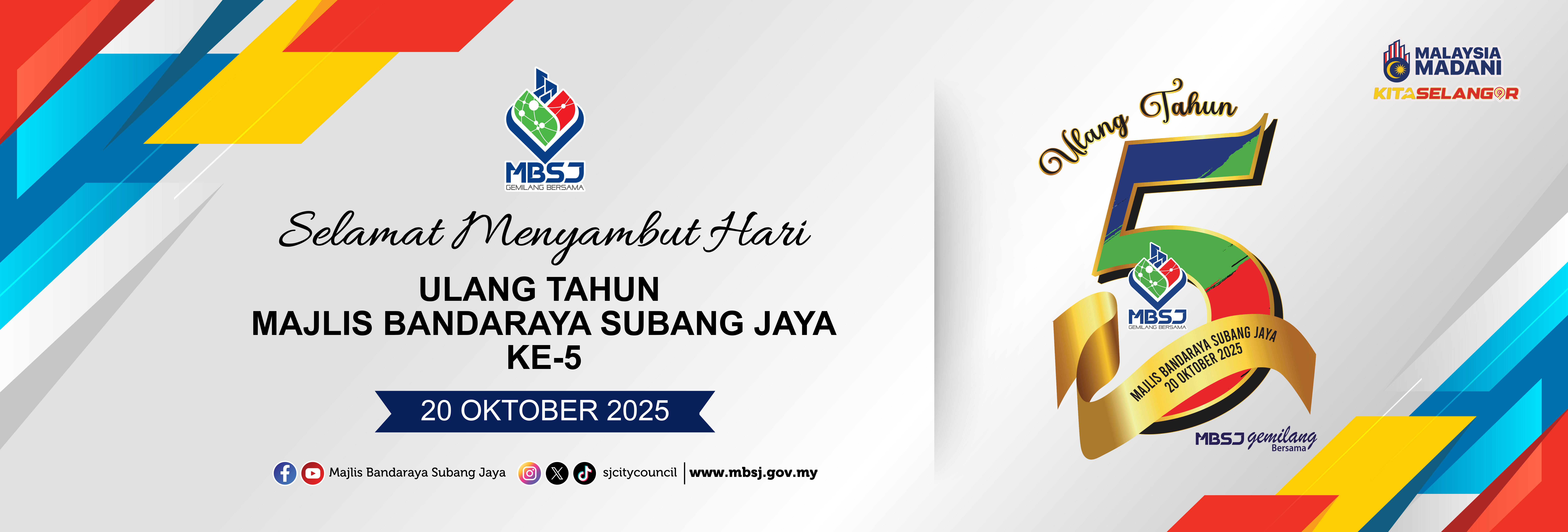 SELAMAT MENYAMBUT HARI ULANG TAHUN KE-5 MBSJ